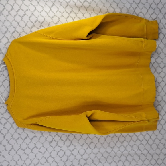 Nike embroidered mustard yellow & white men's XL pullover crew neck sweatshirt - Picture 6 of 6